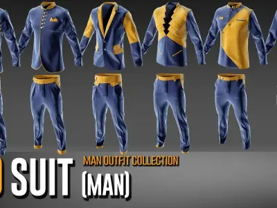 30 Man Suit Collection- VOL 03 3D model