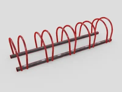 CC0 - Bicycle Stand 4 Free low-poly 3D model