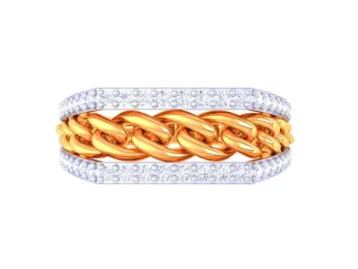 Mens gemstone diamond men Ring with details images 14 3D print model