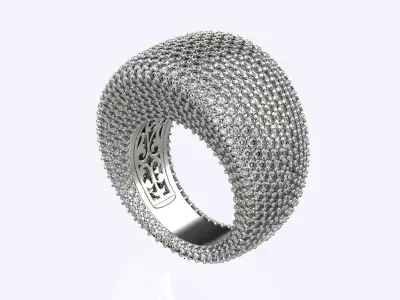 Ring With Stones 3D print model