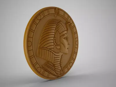 Cleopatra Medallion 3D print model