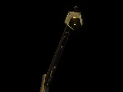 Street Lamp Free low-poly 3D model