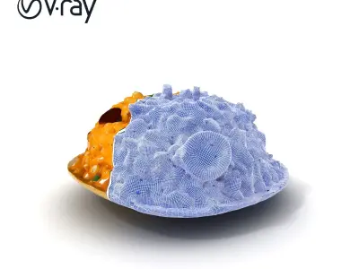 Delicious Risotto with Mushrooms Model Pack Low-poly 3D model