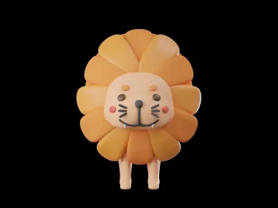3D model Cute Lion 3D model