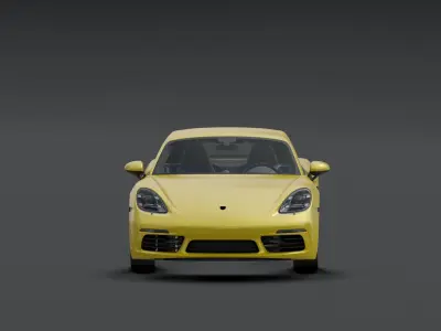 Porsche 718 - Cayman Low-poly 3D model