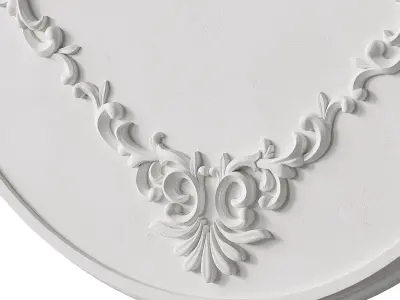 Plaster Elegance Decorative Moldings Ornament for Wall Decor 3D model