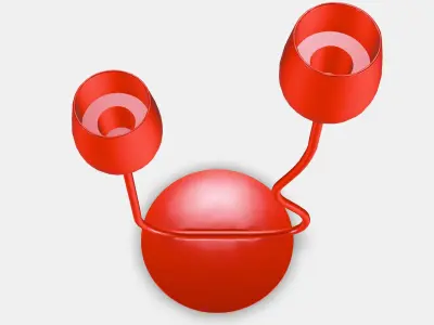 SILVERPARON Candlestick-tealight holder Low-poly 3D model