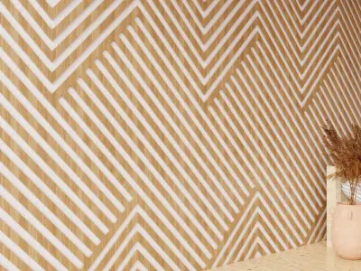 Wall wood seamless set2 V13 3D model