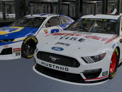 Car Showroom and cars Low-poly 3D model