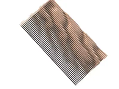 Artistic slices of modern curves and wave 3D print model