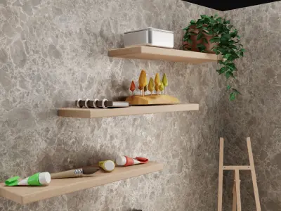 Art room interior 3D model