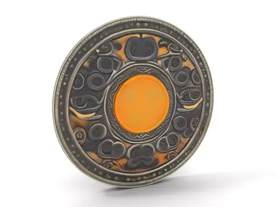 Ancient Amulet model pack Low-poly 3D model