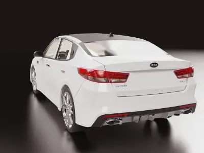 2016 Kia Optima Low-poly 3D model