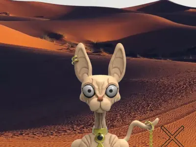 egyptian cat 3D model