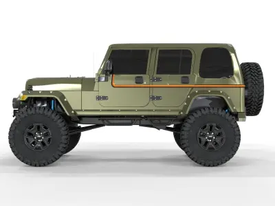 Kalaber Jeep Cj8 1985 3D model