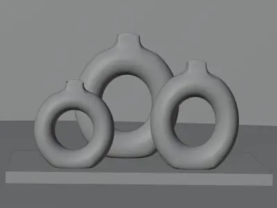 vase donut 3d model 3D model