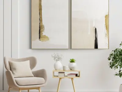 Photo Frame 133 Low-poly 3D model