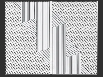 Wall Decor Wood 3D model