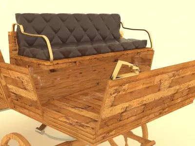 Pony Carriage 3D model