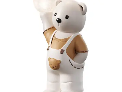   Decoration Accessories Sculpture Home Decor Creative Bear Low-poly 3D model