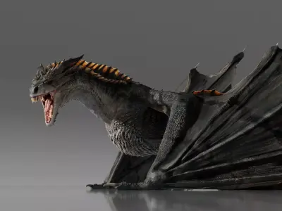 Ymirak - Rigged Dragon 3D model