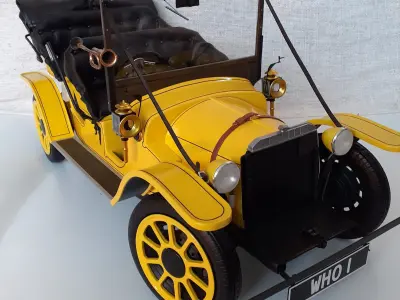 Doctor Who Bessie Car 3D Print STL Model Kit 3D print model