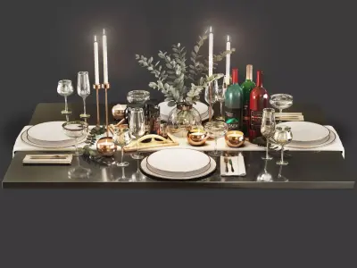 Table  setting r2 3D model