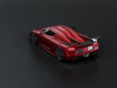 Koenigsegg Agera R Low-poly 3D model