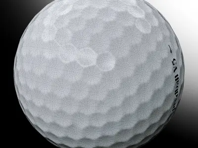 realistic Golfball 3D golf ball 3D model
