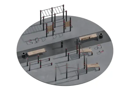 Workout Space 3D model