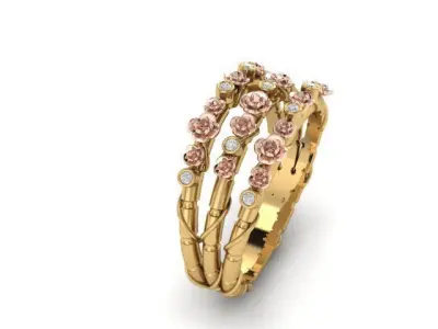 vintage ring 3D print model