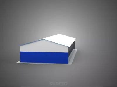 RACE TRACK PITSTOP LANE MOTORSPORT RACING PIT STOP GARAGE DOOR 3D model