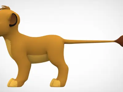 Tojo Cub Low-poly 3D model