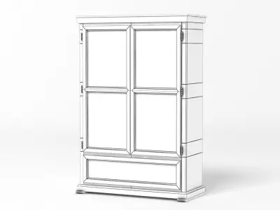 Designer Tall Cupboard 3D model