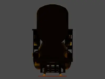 THE L F LOREE TRIPLE EXPANSION LOCOMOTIVE 3D model