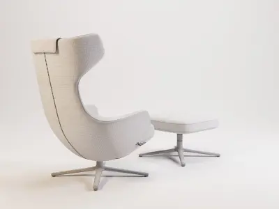 Grand Repos and Ottoman 3D model