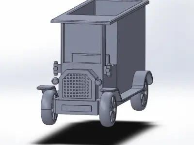Vintage Car plant pot or Vase Free 3D print model