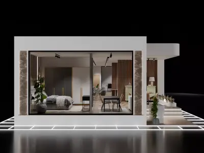 Exhibition Stand 3D model buy