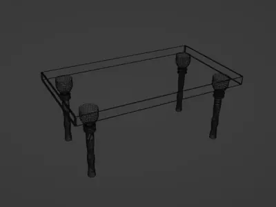 Free Wooden Table Free 3D model