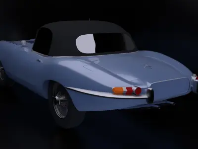 1966 Jaguar XKE Convertible Free 3D print model