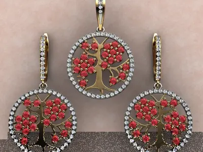 EARRINGS PENDANTS N06 3D print model