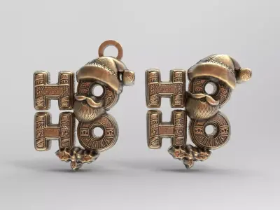 marrychristmas hohoho 3dmodel 3D print model