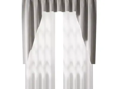 Curtains 01 3D model