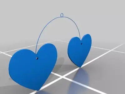 Heart Mobile Free 3D print model