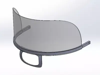 CUBRE BOCAS DE PLASTICO 3D print model