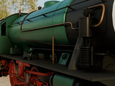 ex-WD KCR Austerity 2-8-0 Low-poly 3D model