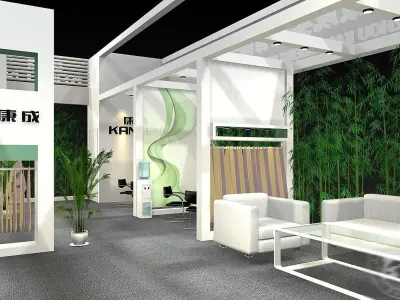 Booth - Area - 12X6-3DMAX2009-09 3D model