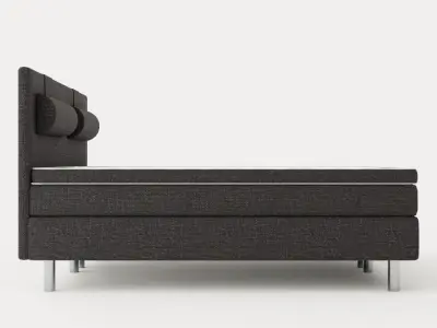 Belinda Continental Bed 180x200 Cm Low-poly 3D model