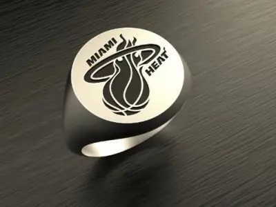 Miami Heat Ring NBA Fans 3D print model