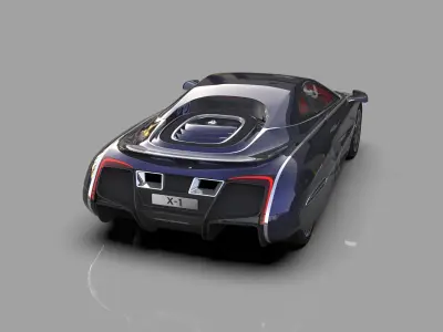 McLaren X-1 Concept 2012 HQinterior 3D model